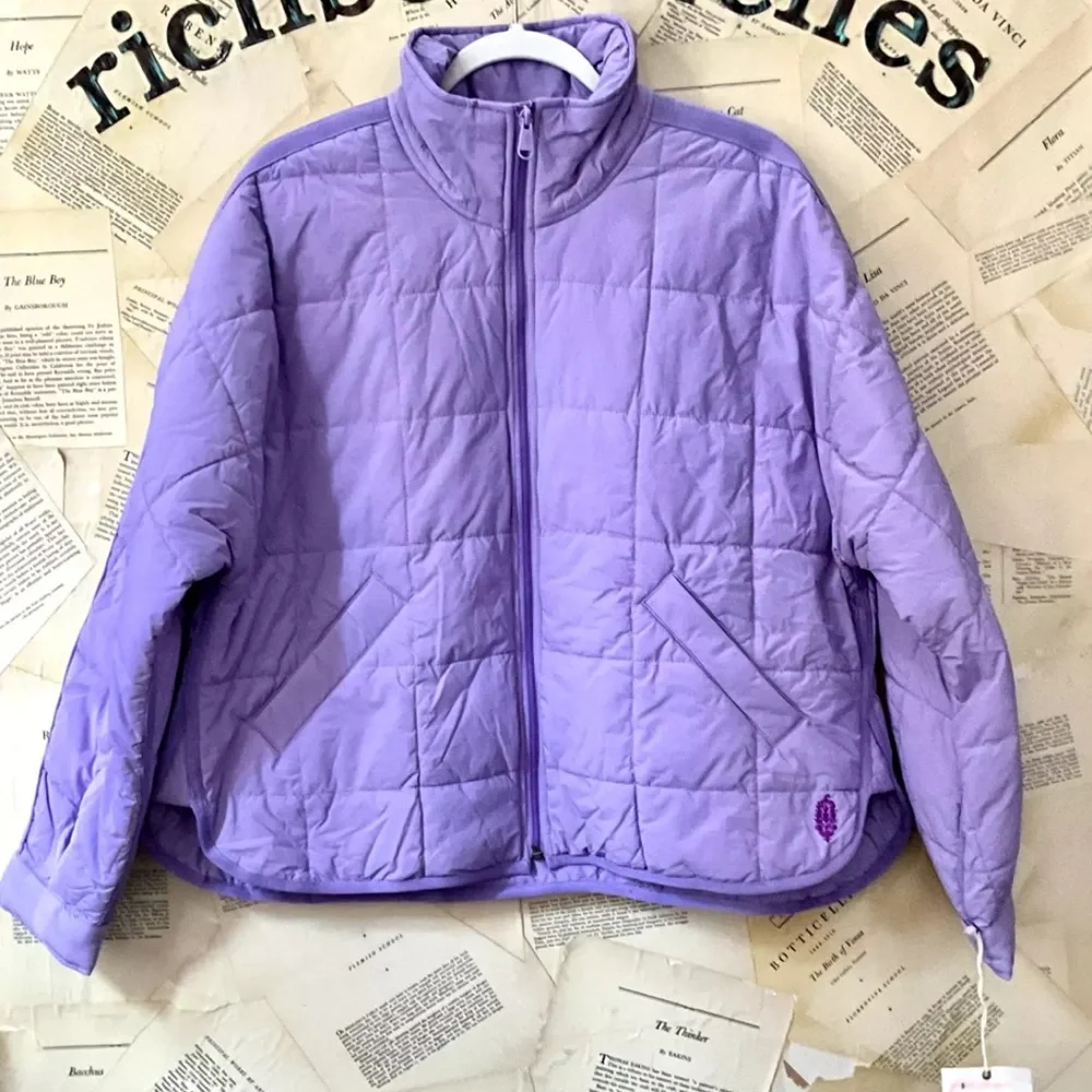 Free People Movement Pippa Packable Puffer Jacket Vivid Lilac Purple - Picture 5 of 6